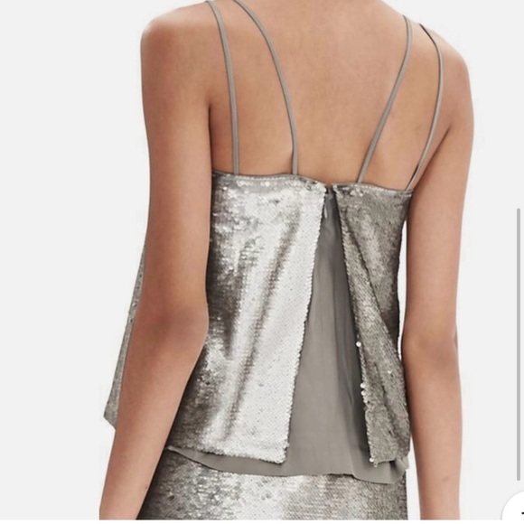 Banana Republic Silver Mini Dress - Picture 2 of 5